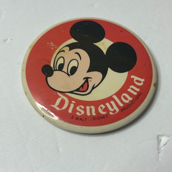 Vintage Disneyland Donald Duck Mickey Mouse Patriotic Buttons Set Metal Pinbacks - Picture 2 of 7